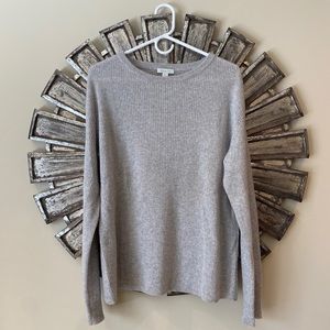 Garnet Hill 100% cashmere gray sweater size XL
